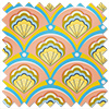 Deco Sea Shells, Peach Melba - Twist&Fit Roman Blind